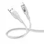 Кабель Hoco U120 с индикатором USB to Lightning 1.2 м grey - миниатюра 1