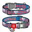 Нашийник для собак нейлоновий Waudog Nylon з QR-паспортом світловідбивний "Супермен Ретро" пластиковий фастекс S Ш 15 - мініатюра 1