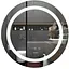Дзеркало Mixxus PLAIN MC02-80 з LED Touch, Anti-fog, димером, регулюванням яскравості, годинником (MI6931) - мініатюра 1