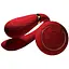 Смарт-вибратор для пар Zalo Fanfan set Bright Red пульт ДУ - миниатюра 1