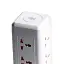 Сетевой фильтр-удлинитель Yiwu HP-5-7MF TOWER B23 4,8 м 9 розеток 3USB + 1PD и LED-лампа белый  - миниатюра 9