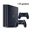 Консоль Sony PlayStation 4 PRO 1TB Black ПЗ12 обслугована + 2 Геймпада бездротових DualShock 4 + 25 ігр + гарантія б/в - мініатюра 1