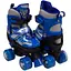 Ролики квади RS-0039 M (34-38) з підсвіткою сині - мініатюра 1
