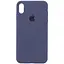 Чехол Epik Silicone Case Full Protective AA для Apple iPhone X/XS 5.8 Темно-синий/Midnight blue - миниатюра 1
