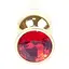 Анальна пробка Boss Of Toys Boss Series - Jewellery Gold Butt Plug Red, BS6400064, Золотий / Червоний - мініатюра 2