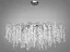 Модна новинка, алюмінієва кришталева люстра "Гліцинія", 14 ламп, хром - мініатюра 1