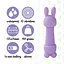 Вибратор для клитора FeelzToys Mister Bunny 13.5 см фиолетовый - миниатюра 2