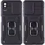 Ударостійкий чохол Epik Camshield Army Ring для Xiaomi Redmi 9A Чорний / Black - мініатюра 2