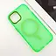 Чехол Epik TPU+PC Lily with MagSafe для Apple iPhone 14, 6.1 Neon Green - миниатюра 3