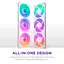 Вентилятор NZXT F420 RGB Core Fan Single Frame (RF-U42HF-W1) White - мініатюра 8