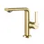 Змішувач для умивальника литий вилив золото Frap F1088-3 Золотий - мініатюра 1