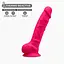 Фалоімітатор SilexD Vetus Pink (MODEL 1 size 8in), двошаровий, силікон + Silexpan, діаметр 4,2 см - мініатюра 2