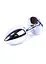 Металлическая анальная пробка с кристаллом Boss Jewellery 7х2.7 см (фуксия) - миниатюра 4