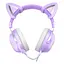 Дротова ігрова гарнітура Onikuma Gaming CAT with LED X11, USB, 3.5mm, 2.2m, purple - мініатюра 2