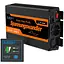 Інвертор перетворювач напруги Edecoa Spannungswandler 12-230V 1000W / 2000W чистий синус - мініатюра 2