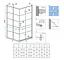 Душова кабіна Rea Molier 80x90 black REA-K8412 + REA-K8538, Чорний матовий, Універсальна, прозорий - мініатюра 4