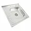 Кухонная мойка из нержавеющей стали Valeso декор 6060 R (0,7/160 мм), Decor - миниатюра 2