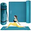 Коврик (мат) спортивный 4FIZJO NBR 190 x 100 x 1.5 см для йоги и фитнеса Sea Green (P-5905973407137) - миниатюра 2