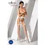 Сітчасті панчохи-стокінги Passion S011 One Size, White - мініатюра 2