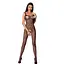 Бодістокінг Passion BS071 Black, комбінезон на бретелях - мініатюра 3