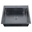 Кухонна мийка з нержавіючої сталі Zerix ZH6050-215 Nano-Black MX1586, Графит - мініатюра 1