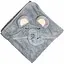 Дитячий рушник з капюшоном MGZ-0640(Gray) розмір 80х80 см - мініатюра 1