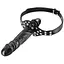 Кляп с двойным фаллоимитатором Fetish Tentation Double Penis Gag Black - миниатюра 1