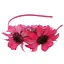 Ободок для волосся "Гербера" 0206-328-1 малинова - мініатюра 1
