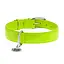 Нашийник для собак шкіряний Waudog Glamour з QR-паспортом без прикрас XL Ш 35 мм Д 46-60 см салатовий - мініатюра 3
