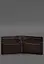 Кожаное портмоне 13.0 зажим темно-коричневый краст - миниатюра 5