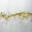 Удлиненная люстра в форме веточки с лепестками Line.F Y 07/L1200 GD - миниатюра 3