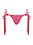 Еротичні стрінги Obsessive Lovlea L/XL червоний - мініатюра 6