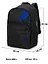 ﻿Молодежный рюкзак черный с usb портом мужской SkyName для города (80-48 B) - миниатюра 2