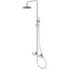 Душова система Kohlman Axel chrome з термостатом QW273A, Хром - мініатюра 1