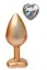 Анальная пробка Gleaming Love Pearl Gold Plug S 7.1 см (золотой) - миниатюра 1