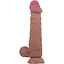 Фалоімітатор Baile Sliding Skin Bendable 9.4'' 24 см коричневий - мініатюра 1