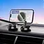 Автотримач для телефона HOCO HW33 Metal ring magnetic wireless fast charging car holder (center console) Metal Grey - мініатюра 8
