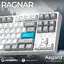 Клавіатура GamePro Asgard Ragnar Keychron Super Red Switch Wireless/Bluetooth/USB White бездротова (MK285WH) - мініатюра 9