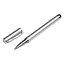 Стилус ємнісний, з кульковою ручкою, металевий, сріблястий. - мініатюра 5