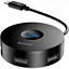 USB-хаб Baseus Round Box 4-Port USB-C 0.1 м Black (CAHUB-G01) [77933] - мініатюра 1