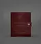 Кожаная обложка-портмоне для удостоверения офицера 11.0 бордовая - миниатюра 1