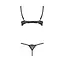 Комплект білизни VALERY Set OpenBra black - Passion Exclusive: стрепи: трусики відкритий ліф 2XL/3XL - мініатюра 6