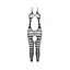 Сетчатый бодистокинг с открытым животом Passion BS081 black One size - миниатюра 5