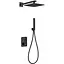 Душова система прихованого монтажу з термостатом Imex Madeira чорний матовий GTM021/NG, Чорний матовий - мініатюра 1