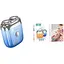 Портативная мужская роторная электробритва 3Вт Hoco Portable mini shaver DI30 IPX6 Голубая
 - миниатюра 6