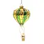 Елочное украшение "Воздушный шар с Сантой" зелено-желтый, 7,5*9 см, YQ1408145 - миниатюра 1