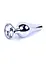 Анальна пробка B-Series HeavyFun Jewellery Silver Plug 9.5 см (прозорий) - мініатюра 11