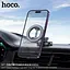 Автотримач для телефона HOCO H77 View folding magnetic ring car holder (center console) Black Metal Gray - мініатюра 7