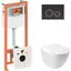 Набір Q-tap інсталяція 3 в 1 Nest QT0133M425 з панеллю змиву круглою QT0111M11V1146MB + унітаз з сидінням Jay QT07335176W - мініатюра 1