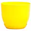 Горщик для квітів Класік 160mm з підставкою жовтий - мініатюра 1